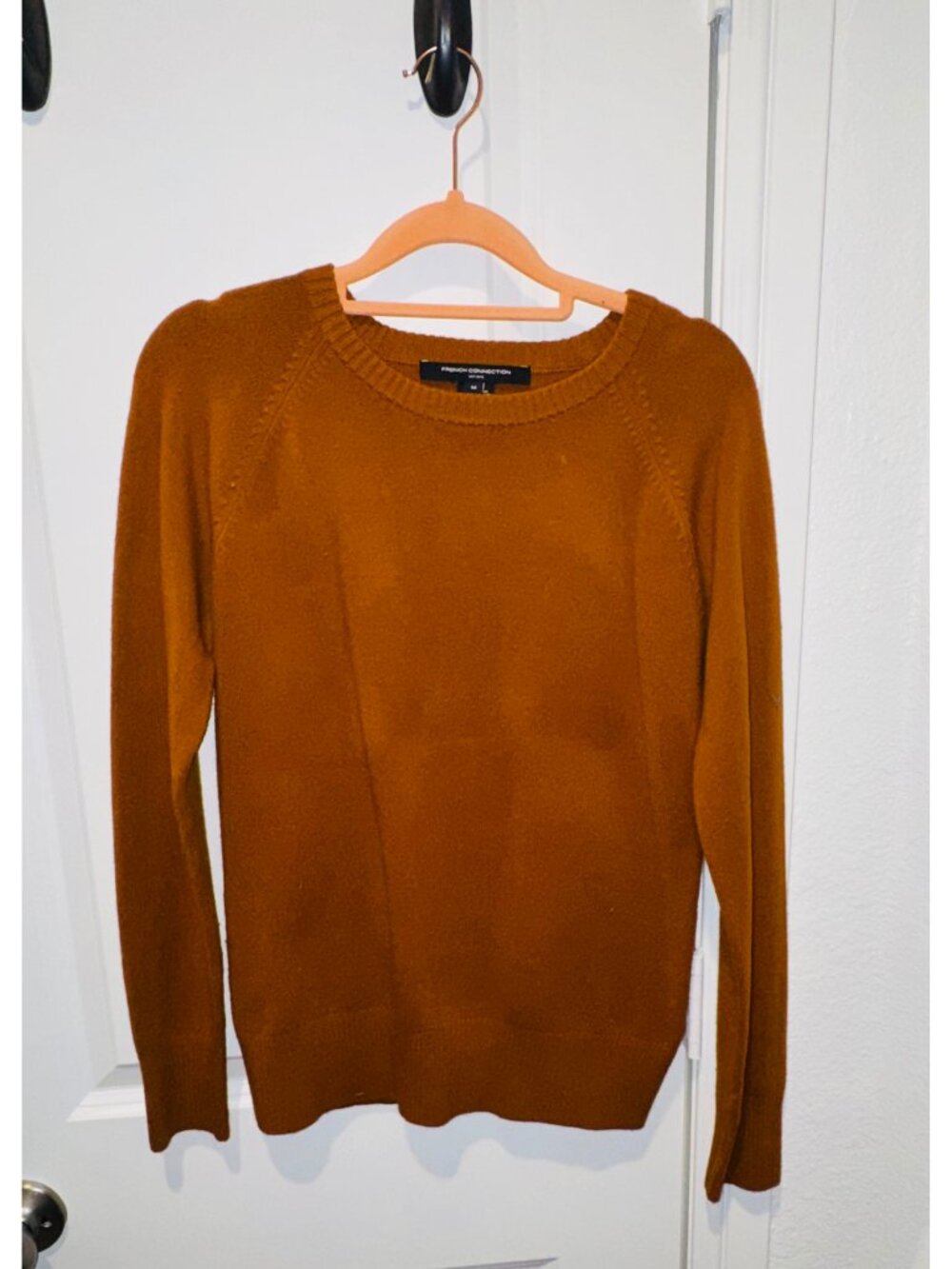 French Connection Rust Orange Crewneck Sweater Size M